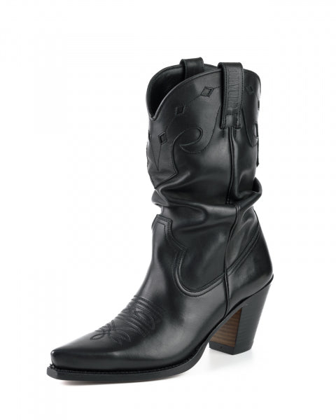 Ladies Boots Cowboy (Texanas) Model 1952 Black | Cowboy Boots Portugal