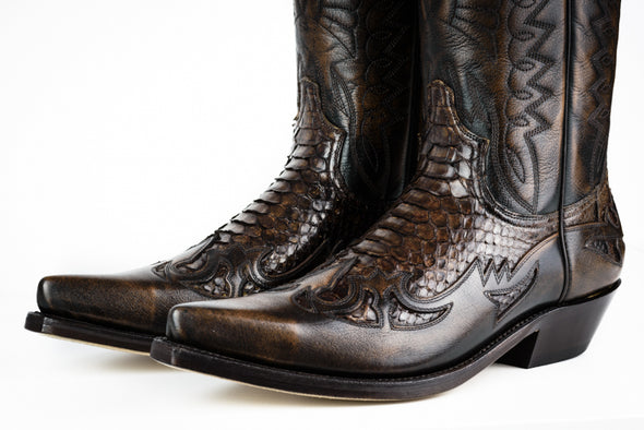 Boots Cowboy (Texanas) Unisex Model 1935 Milanelo Zamora Pitón | Cowboy Boots Portugal