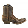 Boots Cowboy (Texan) Man Model 12 Crazy Old Sadale / Pitón Tierra Mate | Cowboy Boots Portugal