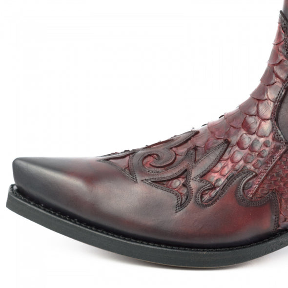 Boots Cowboy (Texan) Model ROCK 2500 Rojo-Negro | Cowboy Boots Portugal
