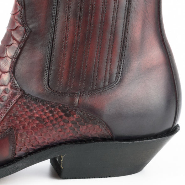 Boots Cowboy (Texan) Model ROCK 2500 Rojo-Negro | Cowboy Boots Portugal