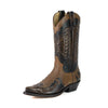 Men's and Women's Boots Cowboy (Texans) Brown and Silver Grey 1927-C Milanelo Verin / Crazy Old Pony (Mayura Boots)