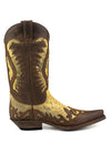 Men's Boots Brown and Yellow Olive Leather Desert 2567