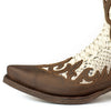 Men's Boots Brown and White Olive Leather Desert 2567
