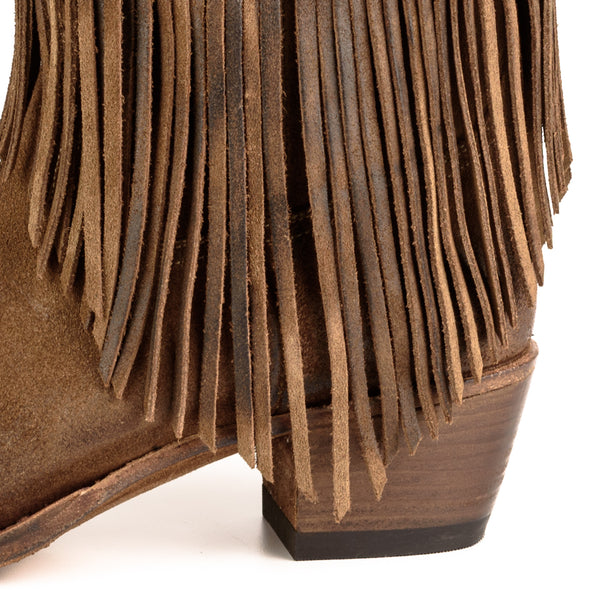 Women's Boots Cowboy with Fringes 2475 Brown