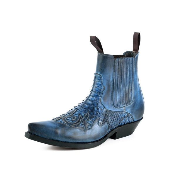 Urban and Exotic Blue Men's Ankle Boots ROCK 2500
